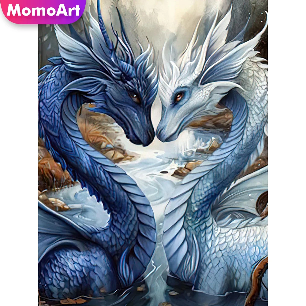 

Momoart алмазная живопись картина динозавра стразы DIY Алмазная мозаика дракон животное вышивка крестиком наборы Настенный декор