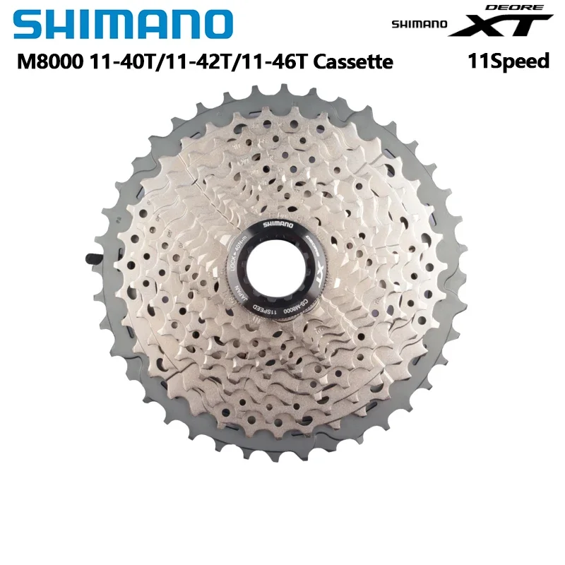 

Shimano M8000 Cassette 11S 11-40T 11-42T 11-46T DEORE XT MTB Bike Bicycle Freewheel M8000 Cassette Bicycle K7 1PCS Original