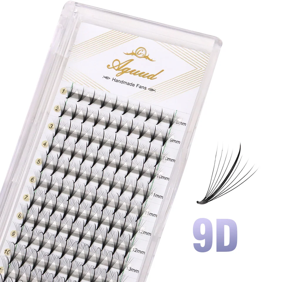 AGUUD Wispy Vorgefertigte Russische Volumen-Wimpernfächer 3D/5D/7D/9D Fairy Spikes Falsche Wimpernverlängerung Make-up – Detail 18