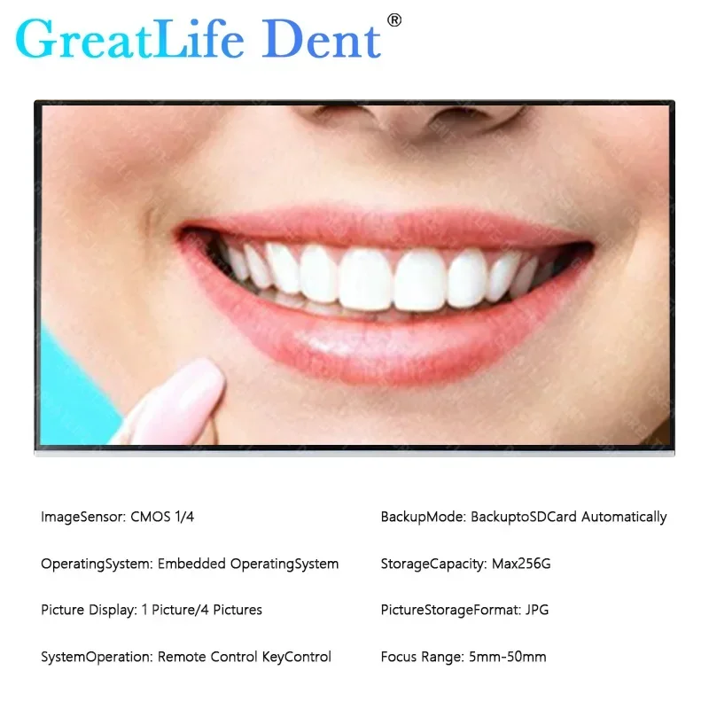 GreatLife Dent Wifi HD 1200만 픽셀 치과 구강 내시경 카메라 21인치 LCD 모니터 구강 내 카메라 수의사 애완 동물 병원