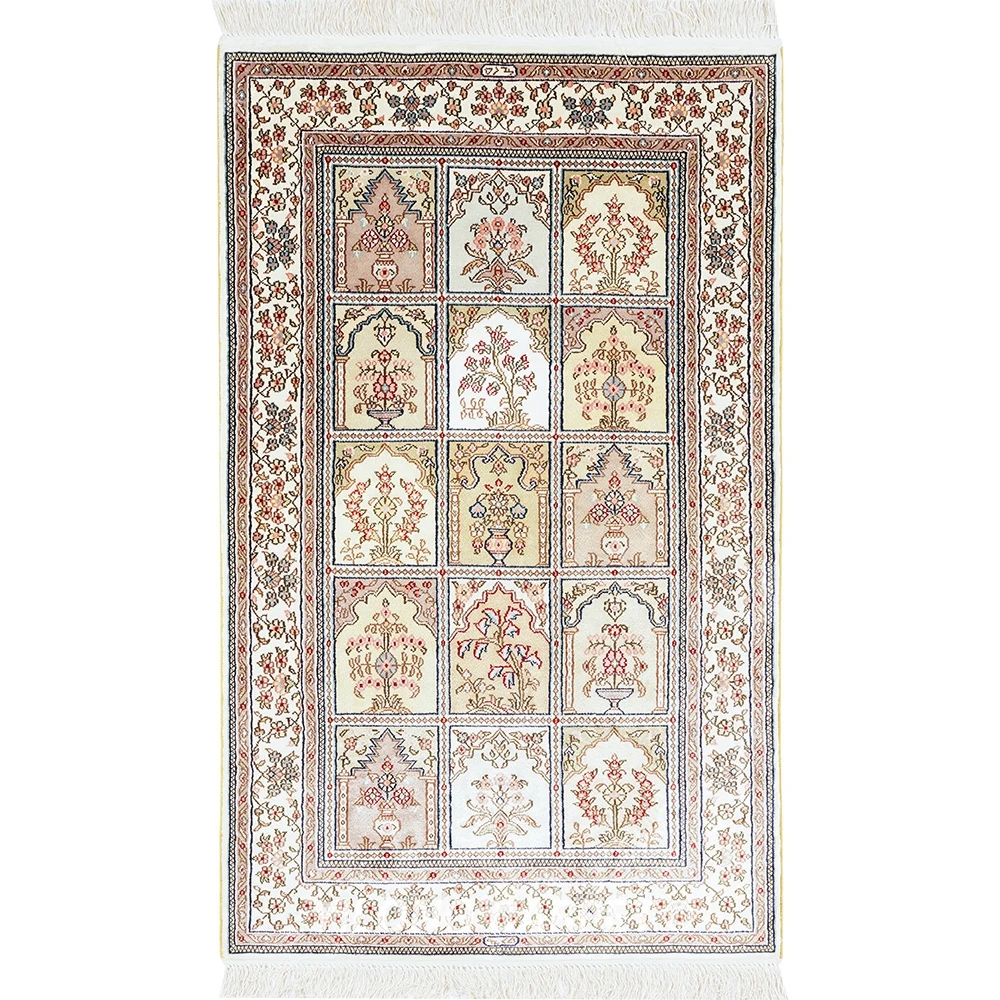 76x122cm Small Size Area Silk Persian Hand Knotted Carpets (HF160B)