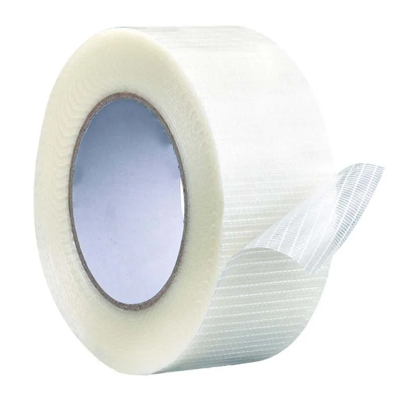 شريط شبكي لاصق من الألياف اللاصقة الشفافة، لزوجة عالية، مقاومة لدرجات الحرارة العالية، شريط قماشي ثابت قوي مانع للتتبع