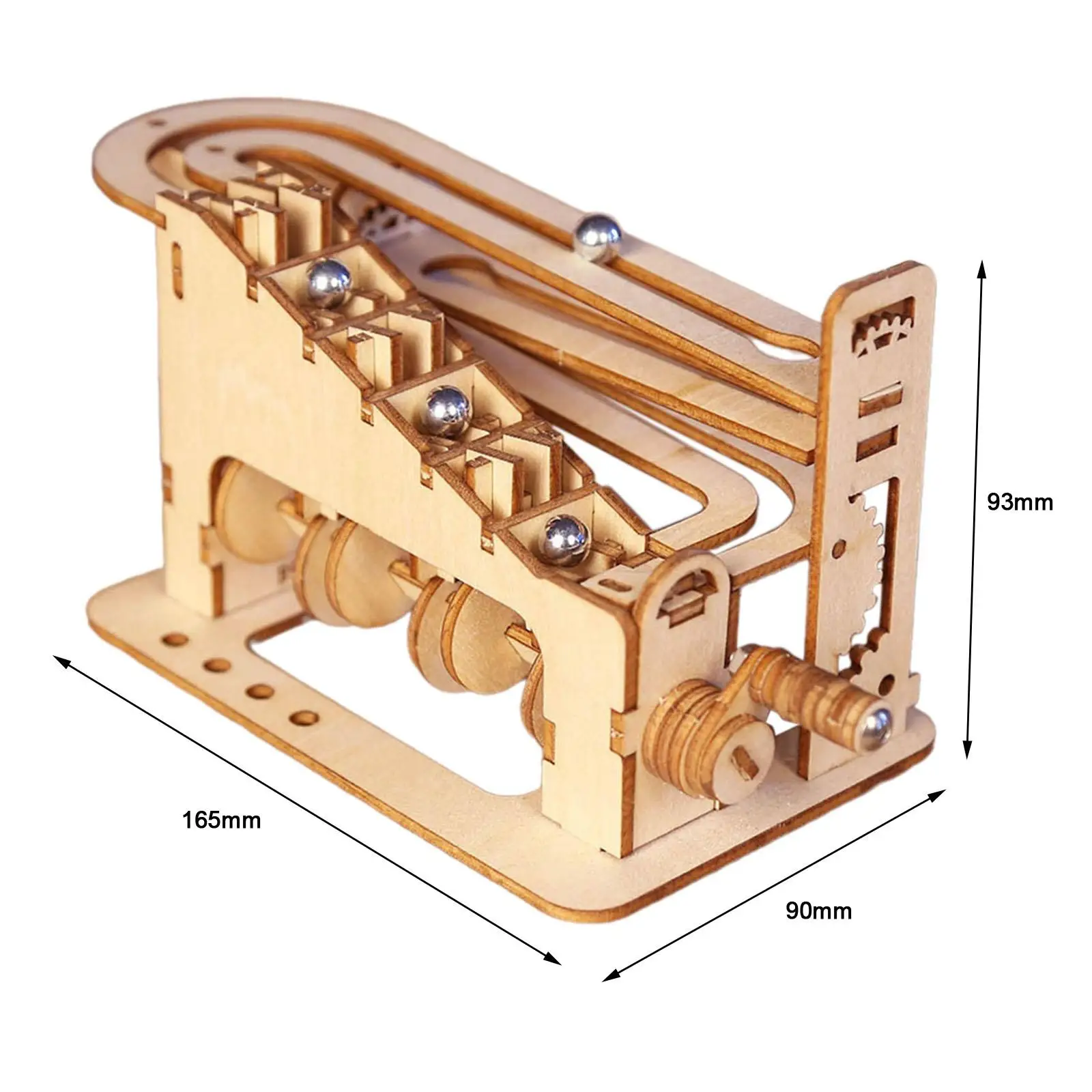 Kits de construção modelo Marble Run para adultos e crianças, 3D Wooden Puzzle, Gift Kits