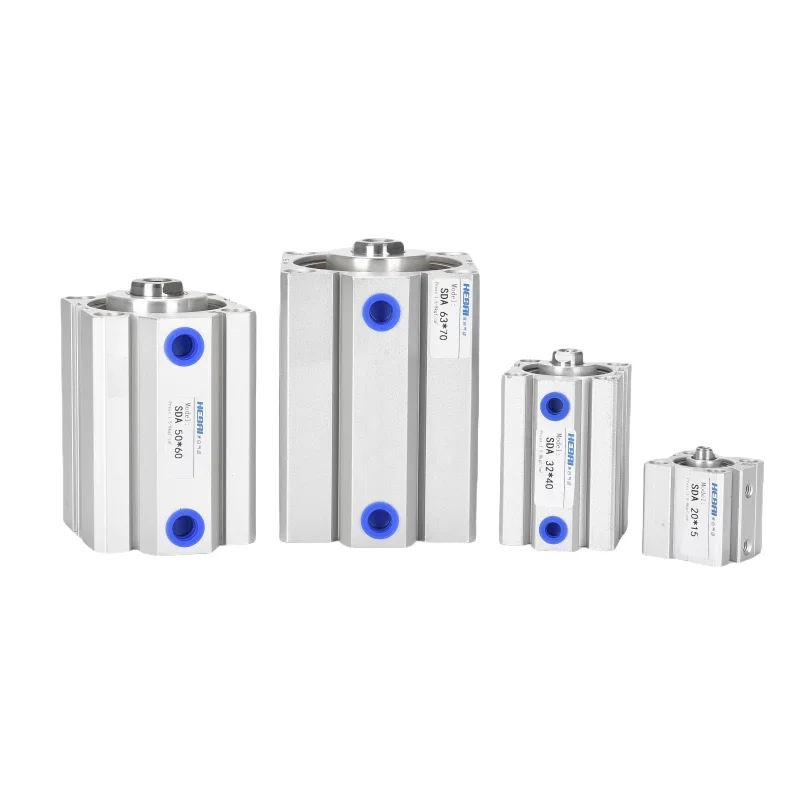 Air Cylinder SDA series Pneumatic Compact airtac type 12 16 20 25 32mm Bore to 5 10 15 20 25 30 35 40 45 50 100mm Stroke