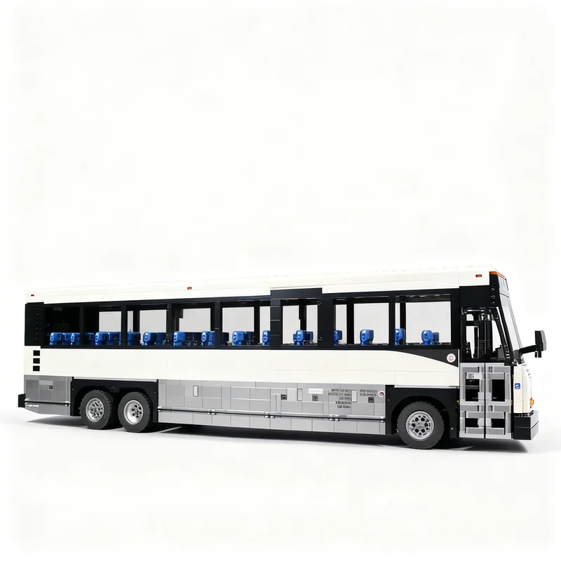 6114pcs MOC MCI D4500CT Commuter Coach Technical Model Toy Building Blocks Construction Christmas Gifts DIY Craft Collection 3D