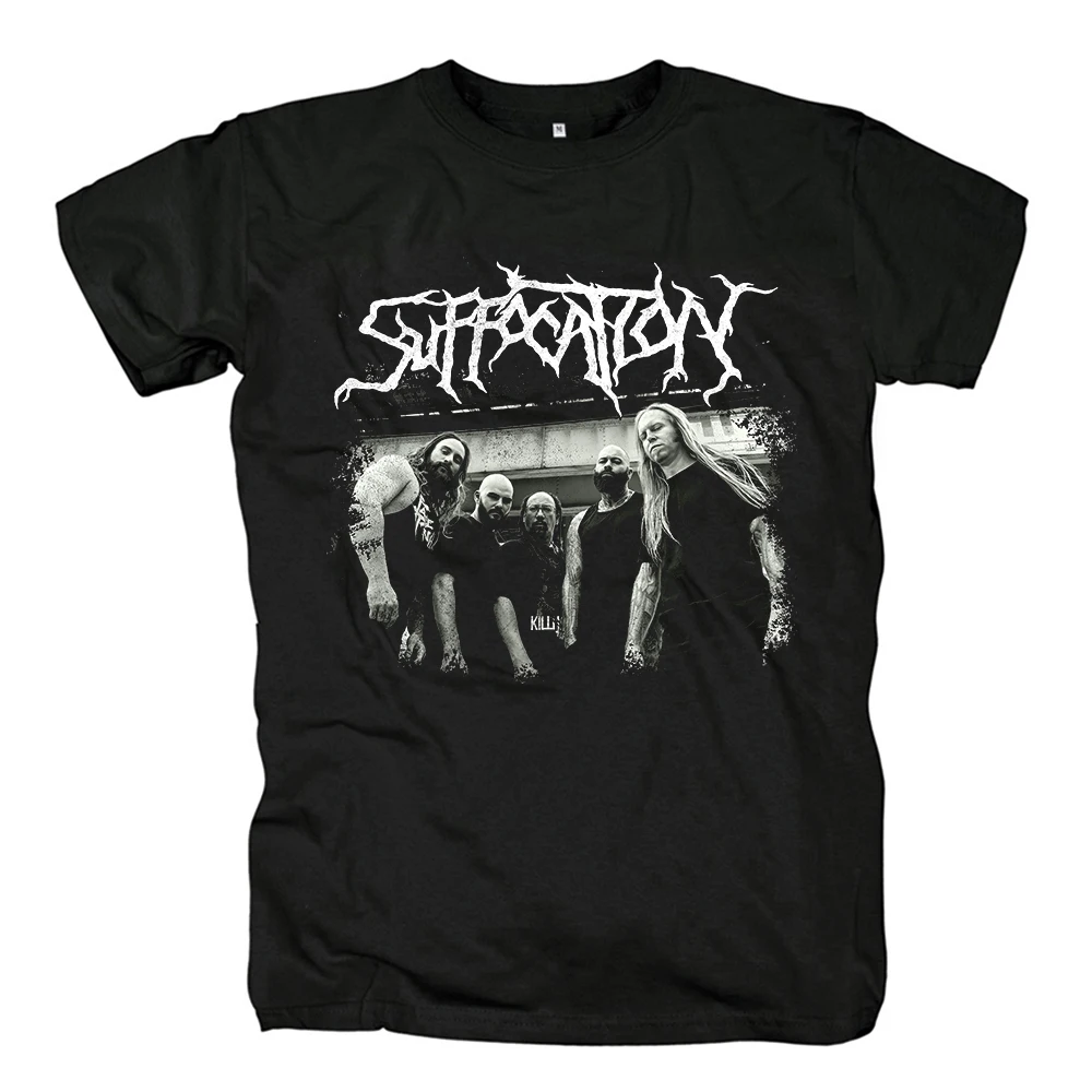 New Fashion Suffocation T-shirt Mens 100% Cotton Tshirt Summer Short Sleeve Graphic Tee-shirt Harajuku Streetwear T Shirts