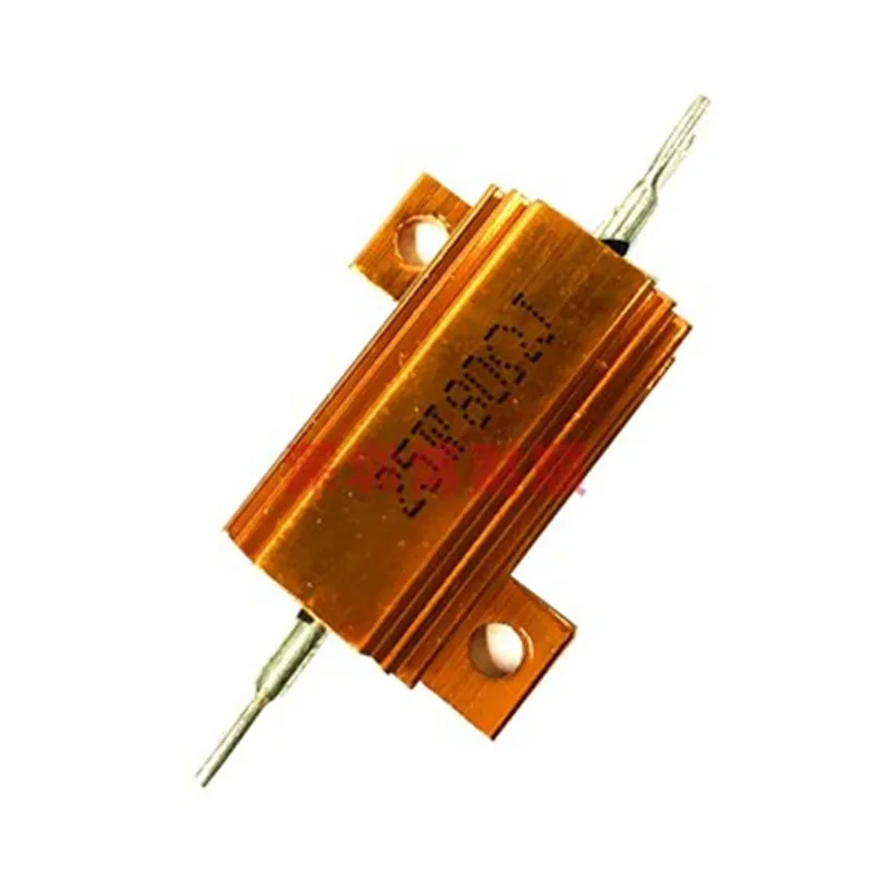 1pcs 10W 25W 50W  RX24 Aluminum Power Metal Shell Case Wirewound Resistor  0.1 0.5 1 1.5 2 6 8 10 20 100 150 200 300 1K 10K ohm