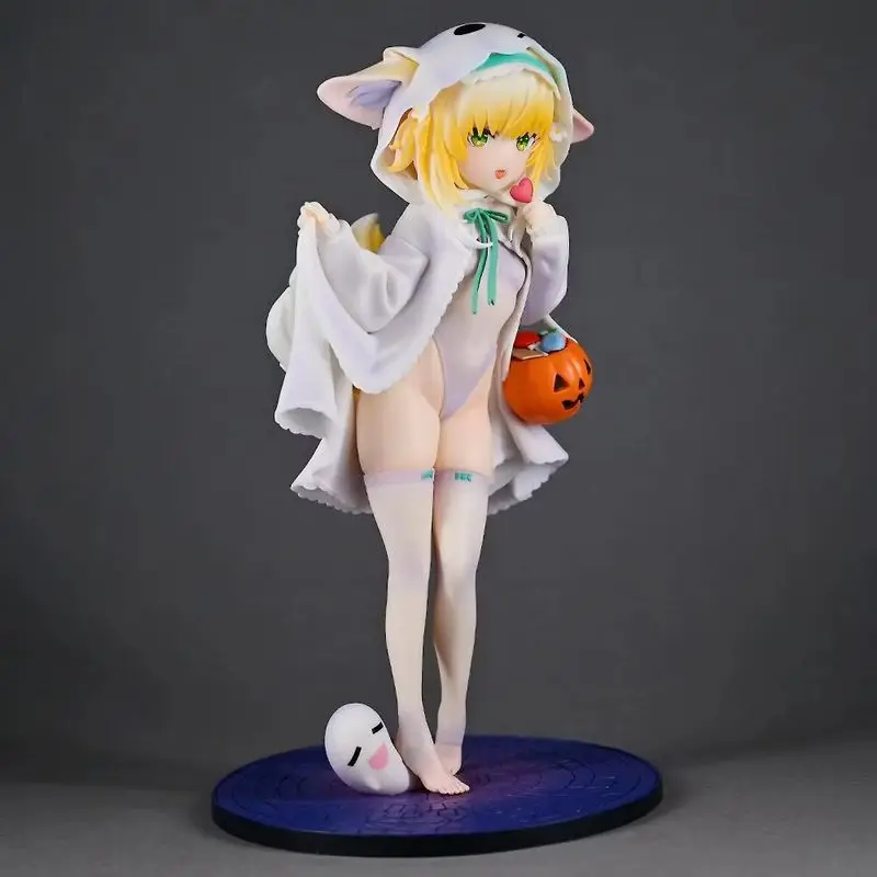 22cm Anime Arknights Halloween Suzuran Action Figures Model Pvc Collectible Desktop Ornaments Pc Case Decoration Statue Gifts