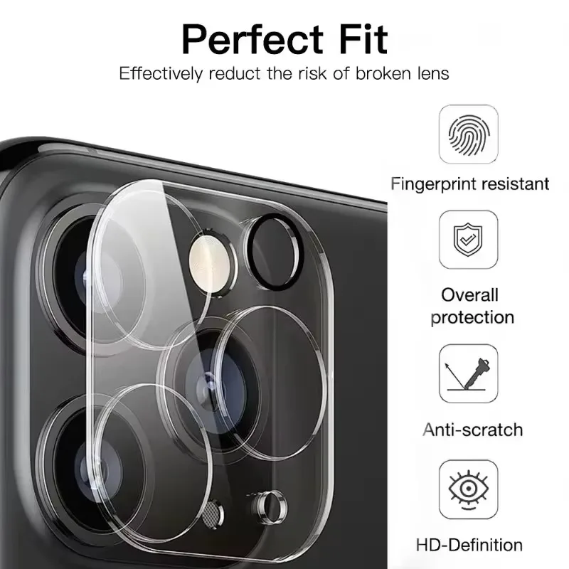 Tempered Glass Camera Lens Flim Protective for IPhone 16/16 Pro/16 Plus/16 Pro Max Clear Anti-scratch Lens Film for IPhone 15/16