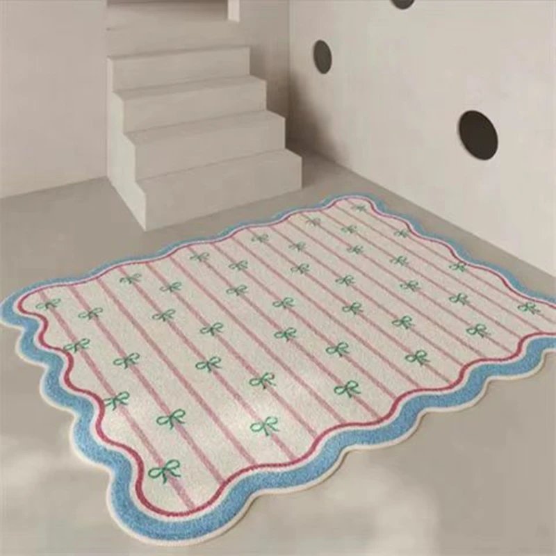 

Dopamine Living Room Carpet Pink Girl Plush Children's Room Waterproof And Stain-Resistant Sofa Bedroom Bedside Premium FloorMat
