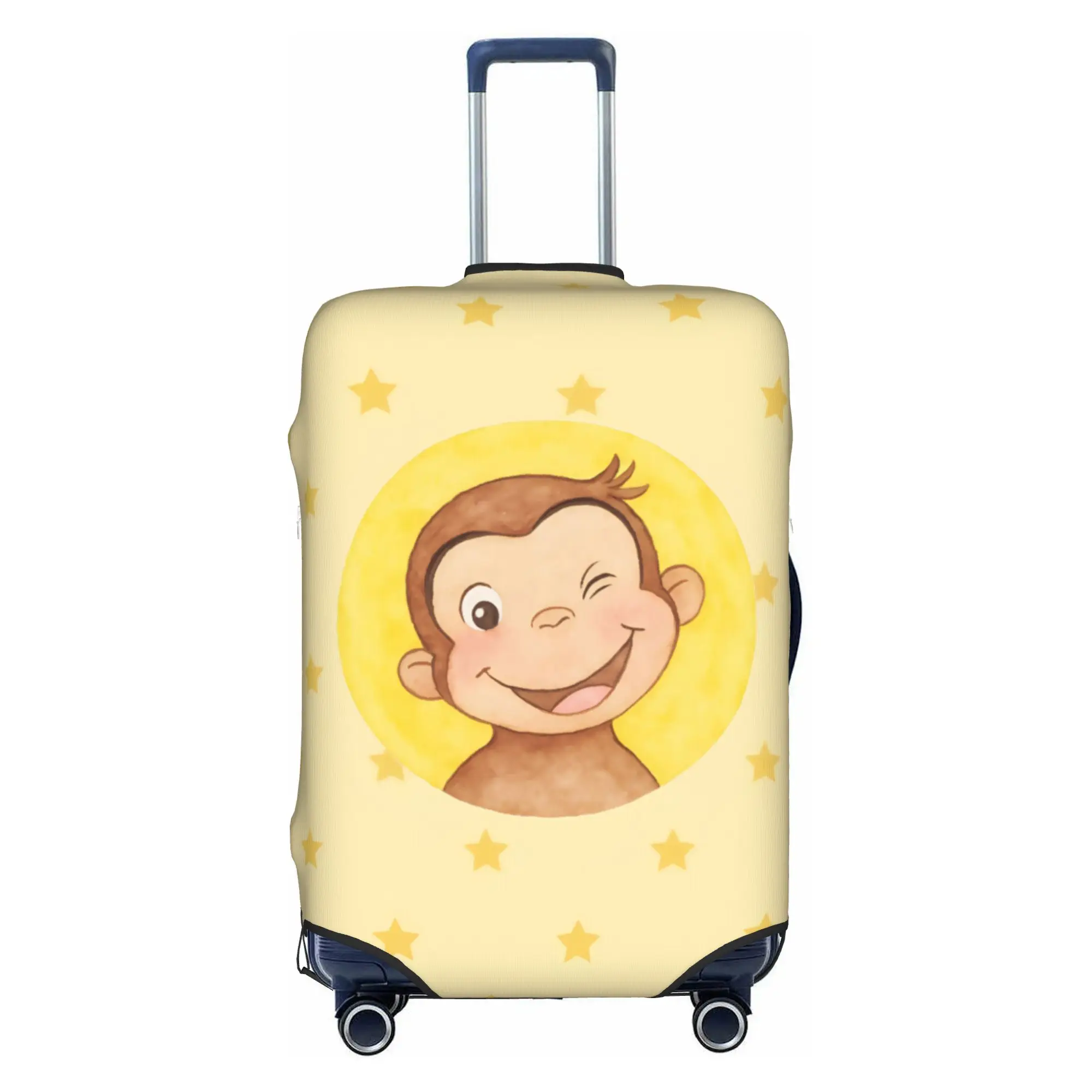 Custom C-Curious Georges Luggage Cover Cute Monkey TV Series Suitcase Protector Covers Suit For 18-32 inch