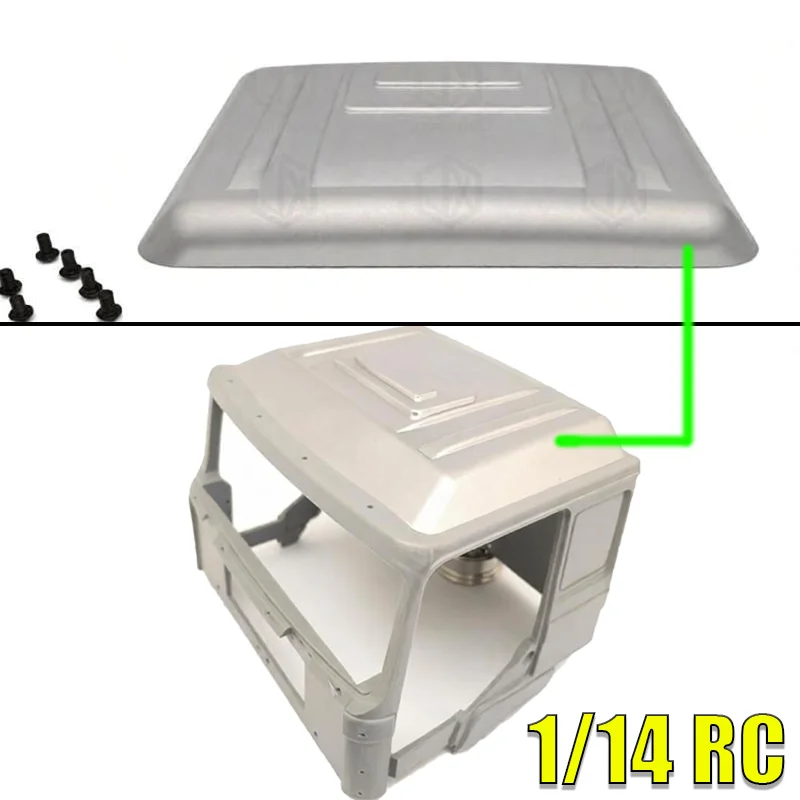 1:14th Scale JXmodel Metal Simulation Low-roof Cab Decoration for Tamiya RC Truck MAN F2000 Car