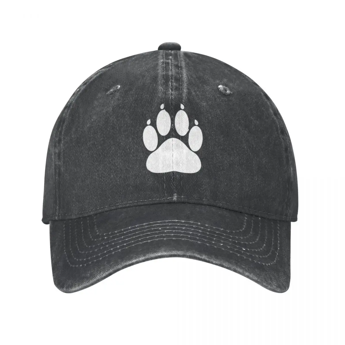 Paw Print Baseball Cap Furry Fandom Running Hippie Breathable Washed Hip Hop Hats Female Male y2k Cool Print Baseball Caps