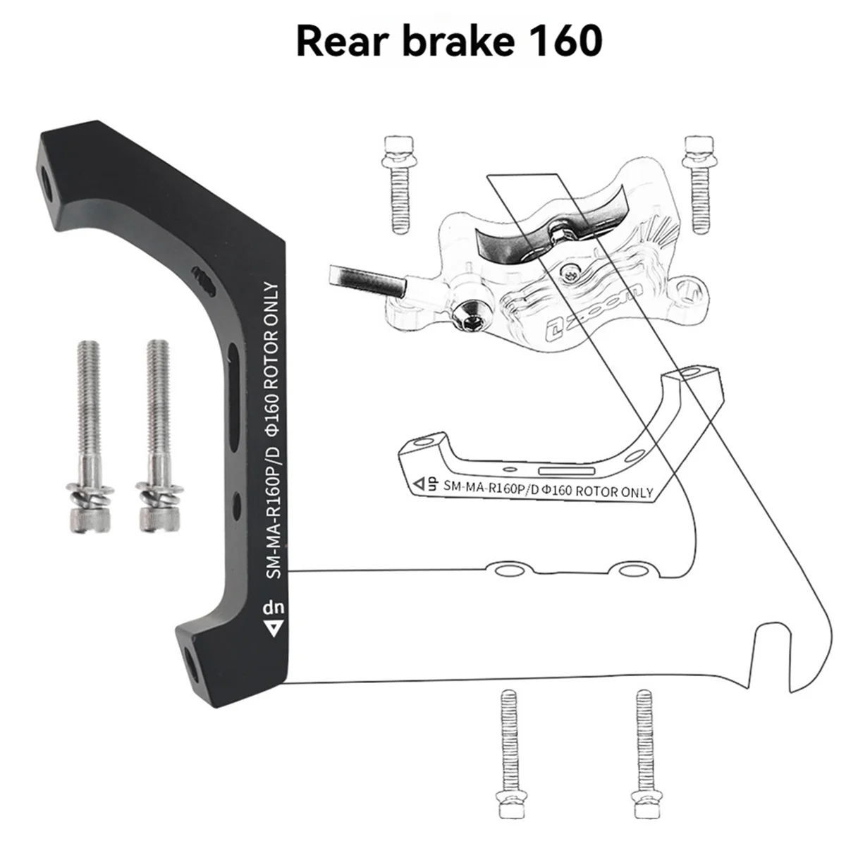 Disc Brake Mount Adapter Ultralight Flat Installation PM/is Converter Bicycle Accessories Rotor Exchange Bracket Rear