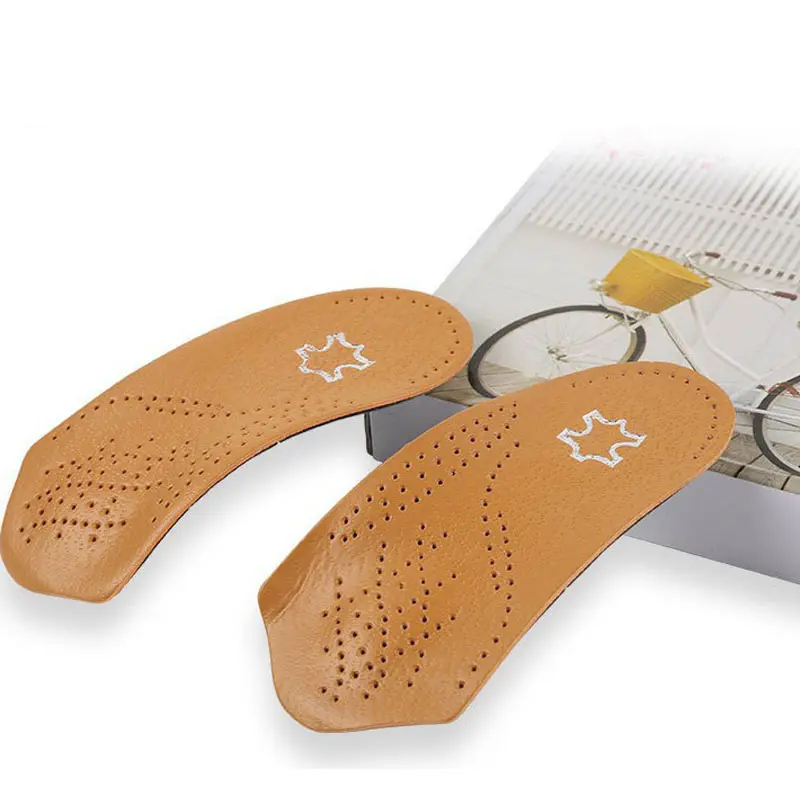 Arch Support ortho pä dische halbe Einlegesohlen Plattfuß korrekte Innen sohle Unisex 3/4 Länge Füße Pflege Leder Orthesen Einsätze Schuh pads