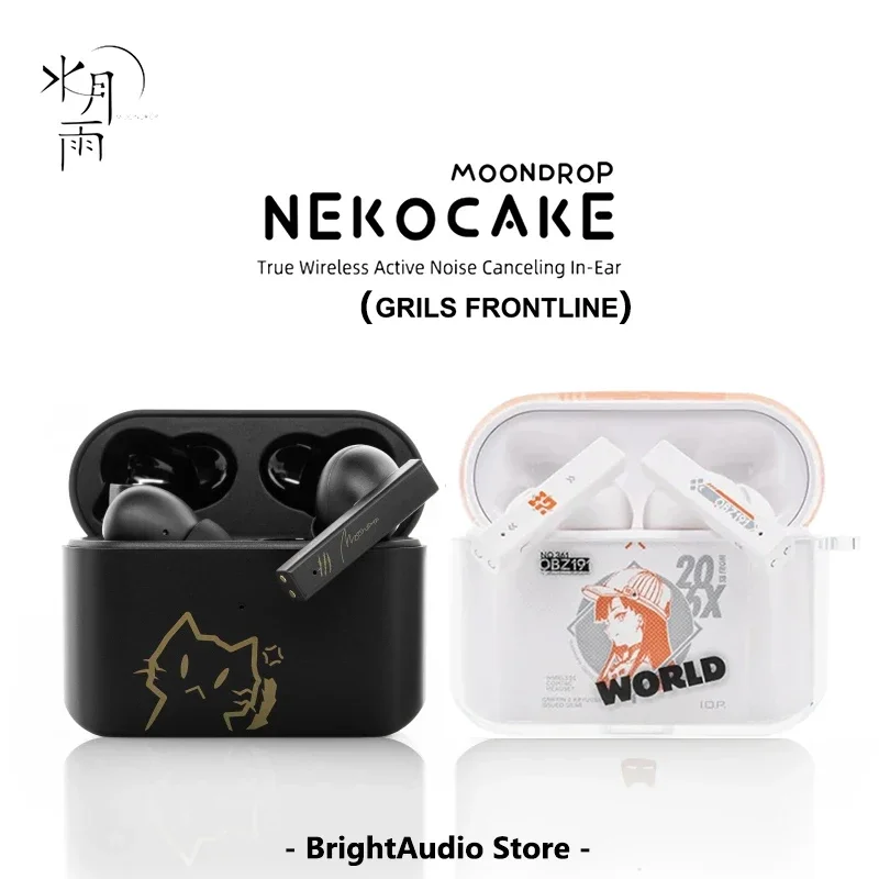 MoonDrop NEKOCAKE Ture Wireless Bluetooth ANC Active Noise Canceling In-Ear Earphone IEM Sport Earbuds with Charging Box Headset