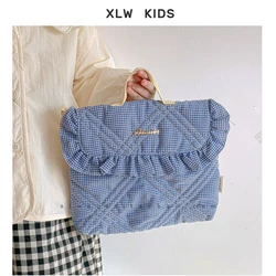 Sac à bandoulière à volants Kawaii pour enfants, sac à bandoulière à la mode pour filles, sac de voyage à rabat pour femmes, nouveau, 2024 automne et hiver