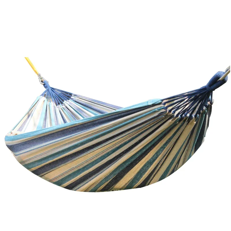 Hammock indoor adult thickened canvas swing anti-rollover pure cotton and linen camping outdoor