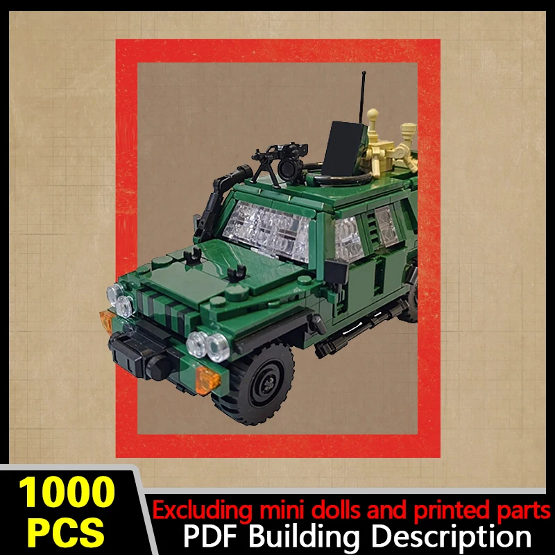 Military Armored Vehicle Model MOC Building Bricks War Equipment Style Modular Technology Gifts Holiday Assemble Toys Suit