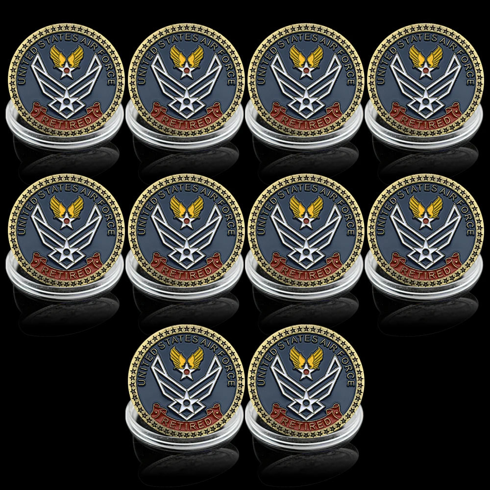 

US Air Force Veteran Integrity Service ExcellenceCommemorative Coin Medal Collectibles Souvenir Military Challenge Coin