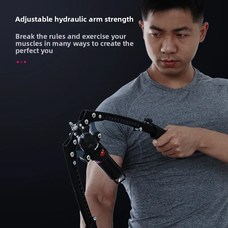 Hydraulic Adjustable Arm Strength Bar Abdominal Wheel Hand Grip Trainer Multi Purpose Gym Workout Fitness Training Equipment