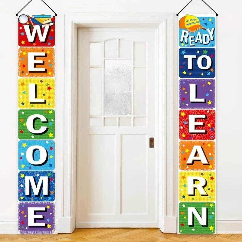 On the first day of school, welcome to prepare for learning. Classroom party supplies, photos, props, classroom decorations