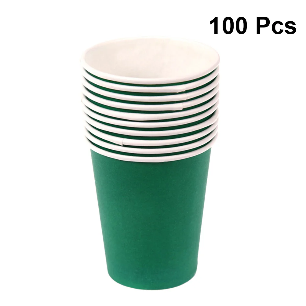 Gobelets en papier colorés écologiques, 100 pièces, épais, matériel d'art artisanal pour enfants de la maternelle, gobelets en papier créatifs pour fête