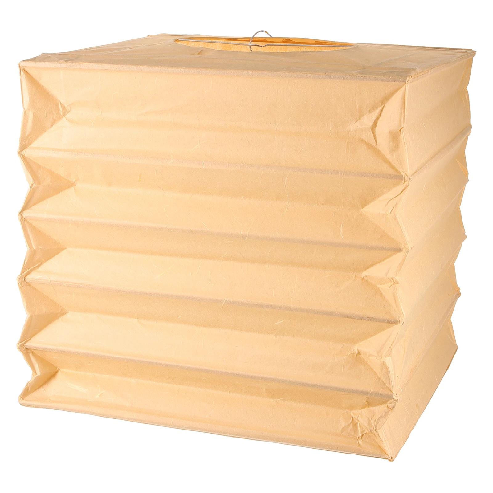 

Folding Paper Lantern Cover 30x30cm Rice Paper Beige Decorative Hanging Lamp Shade for Home Party WeddingDecoration