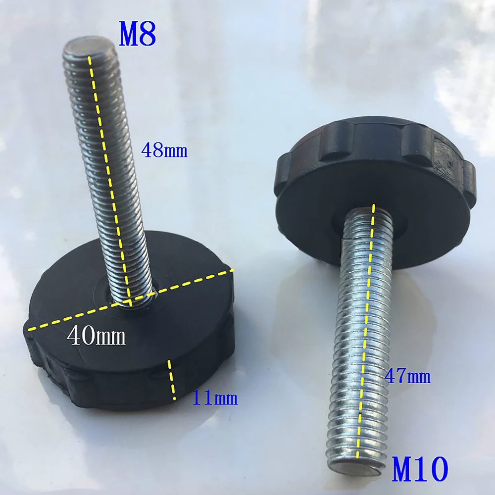2-10 szt. M8 M10 regulowana śruba stopy meble biurowe krzesło stołowe regulowane nogi antypoślizgowe nóżki