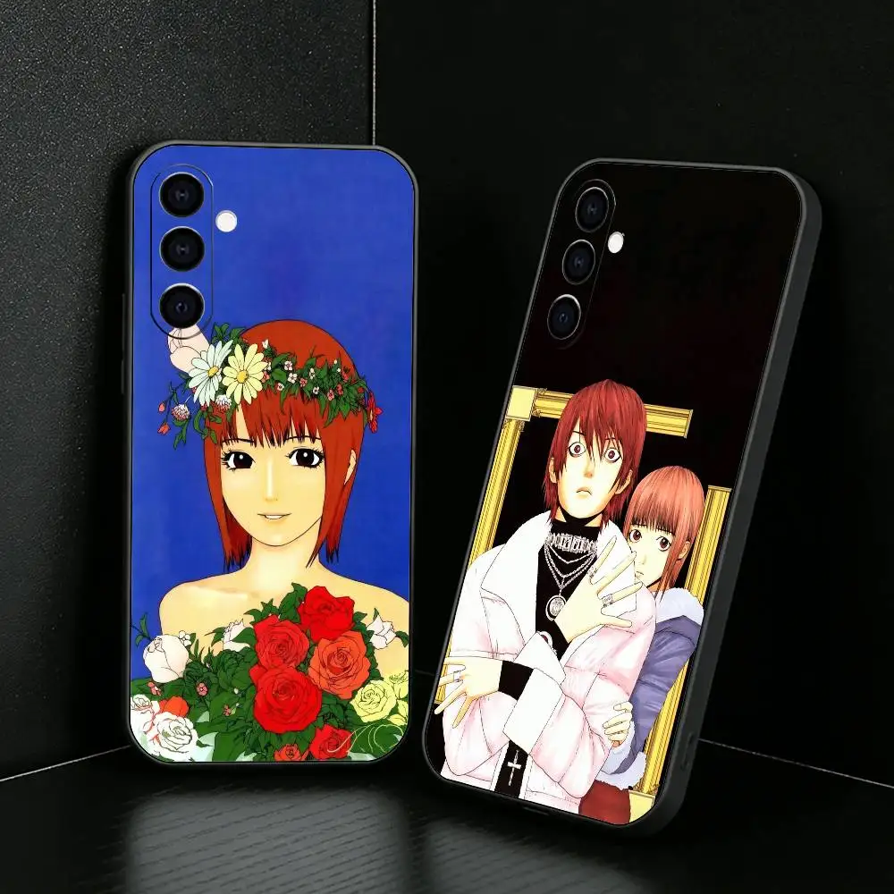 Nao x Aki Anime LG-Liar Game-S Phone Case For Samsung Galaxy A73,A72,A71,A70,A52,A51 Others Soft Black Cover
