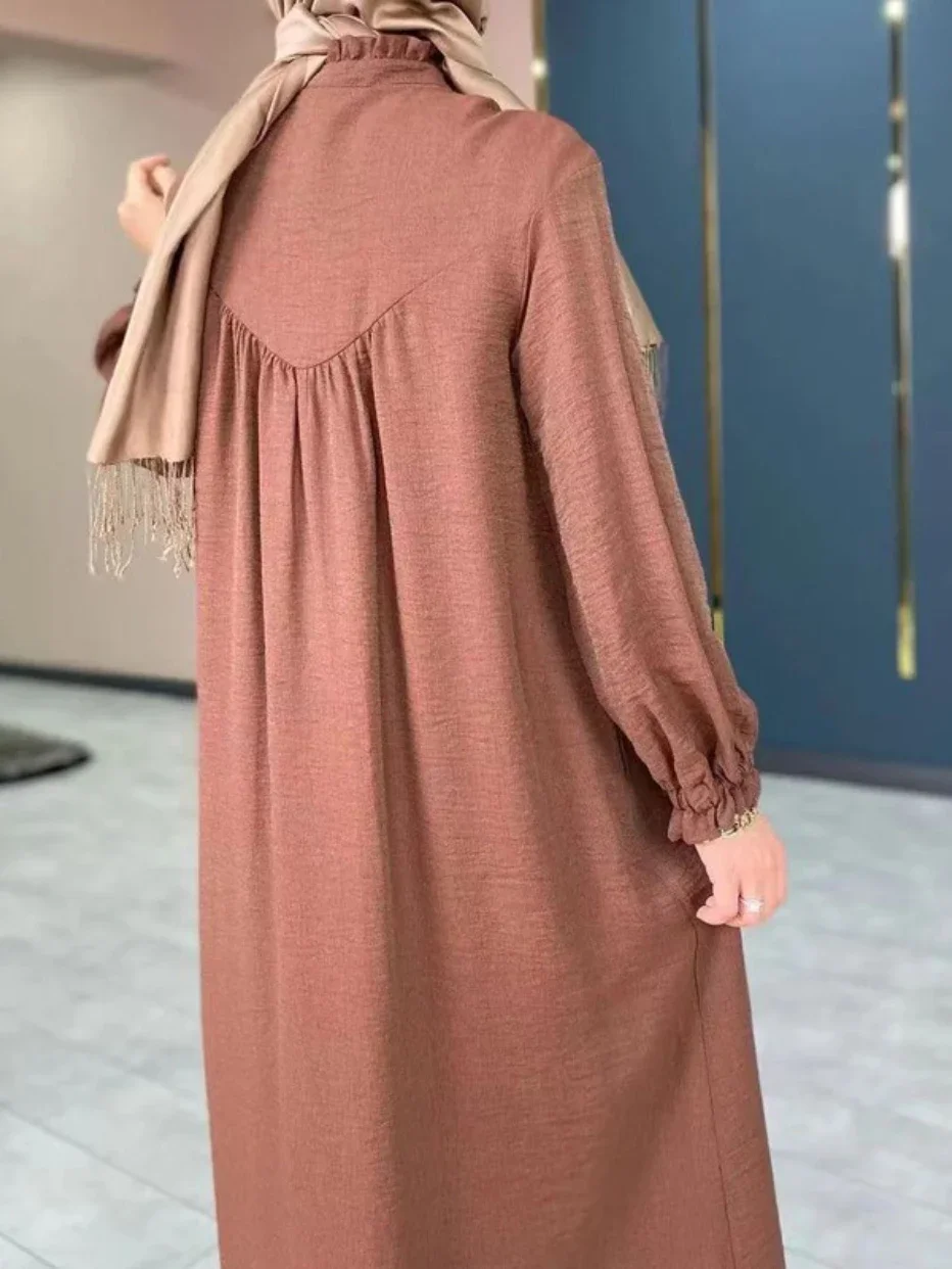 Vestido musulmán árabe saudí para mujer, túnica larga de Eid Abaya marroquí, Abayas de Dubái, caftán islámico, Ramadán, 2023