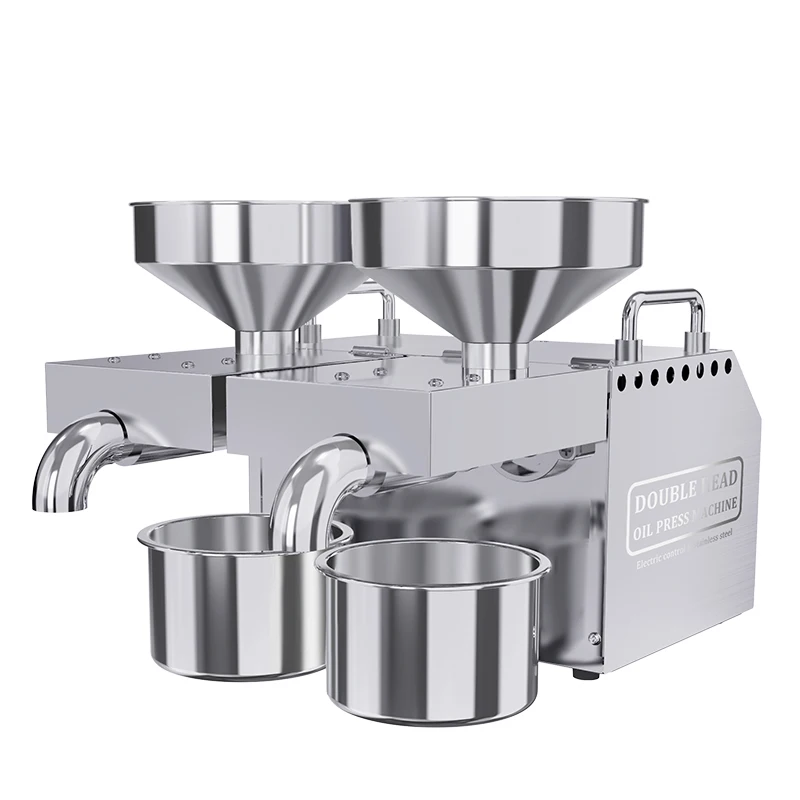 

Automatic Mini Oil Press Machine Stainless Steel Small Screw for Coconut Olive Sesame Soybean Walnut Oils-Best Price
