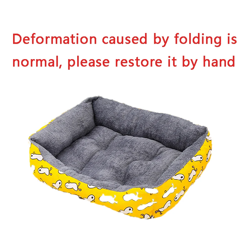 Large Dog Bed Warm Bed for Cats Sofa Dog House Thicken Cat Mat Breathable Basket for Dog Supplies