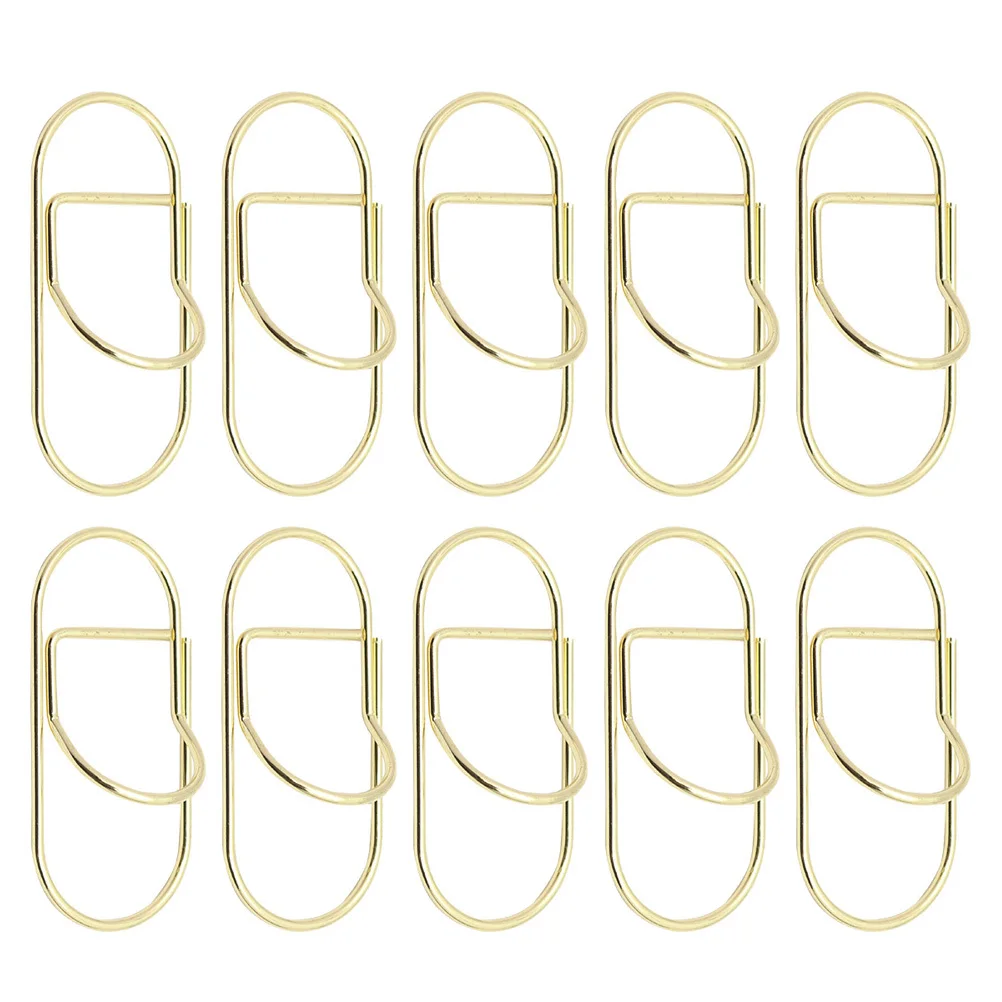 

10pcs Metal Paper Fix For Notebook Bills Receipts Pen Portable Pencil Holder Pencil Fix Clip Paper Clip Holder