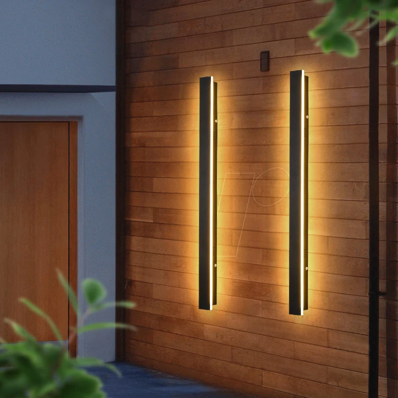 

Outdoor Wall Lamp Waterproof LED Long Modern IP65 Light Garden Porch Villa the Door Courtyard Balcony Sconce Luminaire 110V 220V