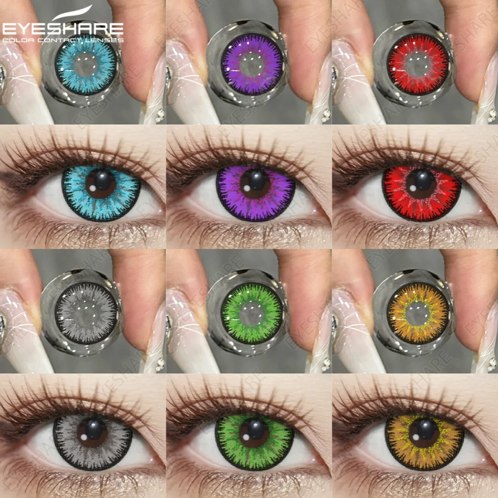 EYESHARE Halloween farbige Kontaktlinsen für Cosplay, rote Anime-Augenlinsen, AYY-Serie, blaue Linsen, Make-up-Kontaktlinsen