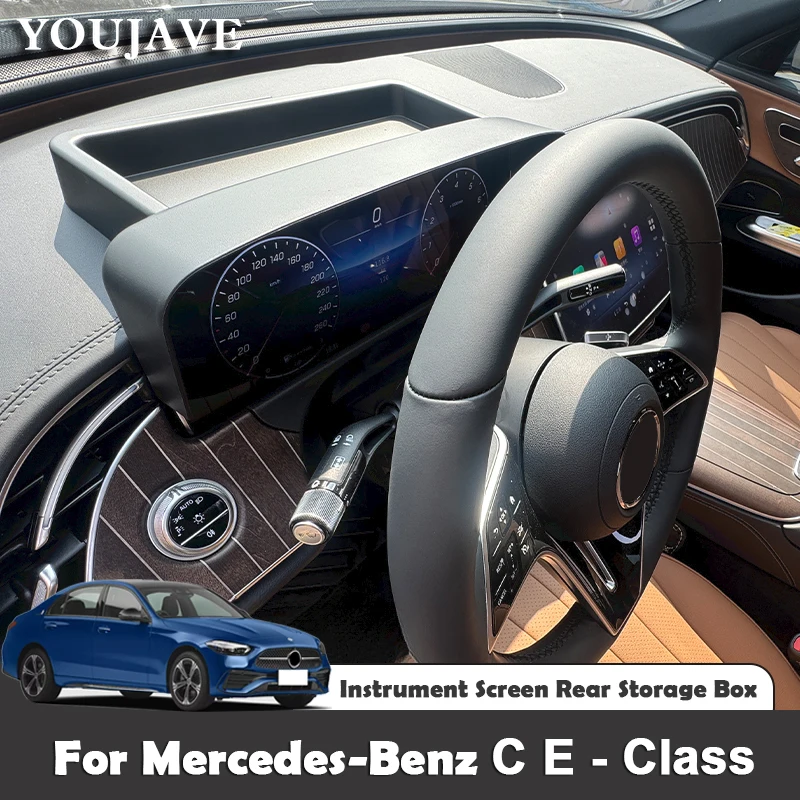 2025 Car Instrument Screen Rear Storage Box For Mercedes Benz C E-Class C200L C260L E260L E300L Sunshade Storage Accessories