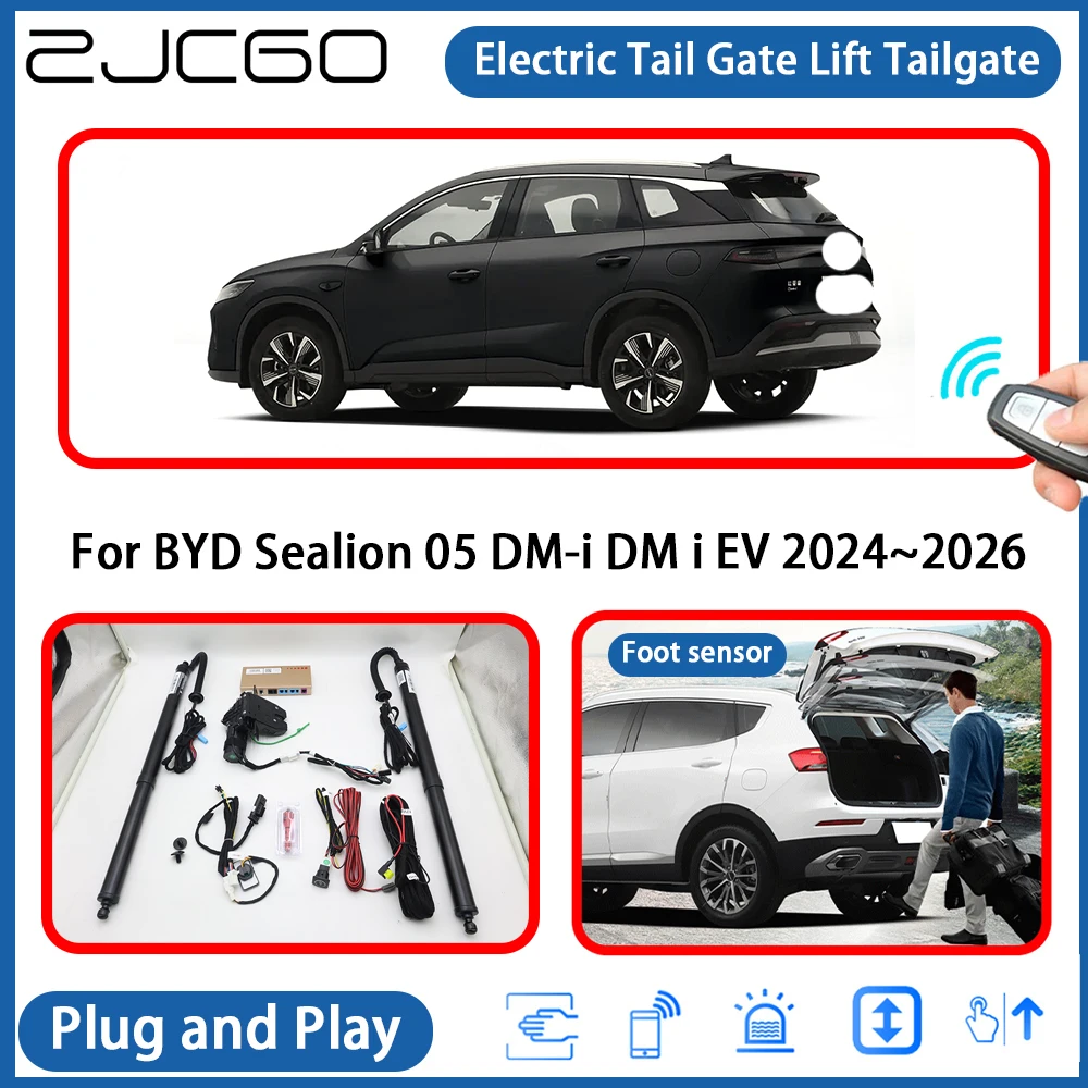 

for BYD Sealion 05 DM-i DM i EV 2024~2026 Automatic Powered Tailgate Power Liftgate Electric Tail Gate Lift Assisting System