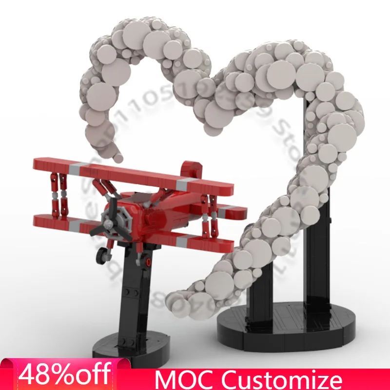 684 PCS Cupid Arrow Love takes flight MOC Customize Modular Building Block Educational Simple Creative DIY Festival Toy Gift