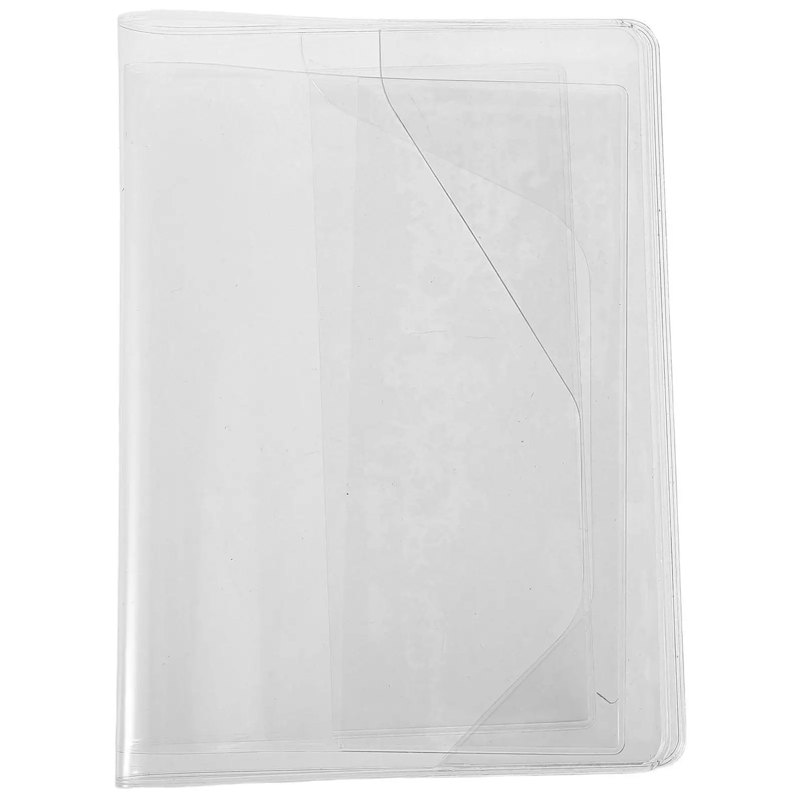 

A5 Notebook Protective Cover Clear PVC Transparent Waterproof Book Cover for Students Reusable Stretchable Covers Plastic Pocket