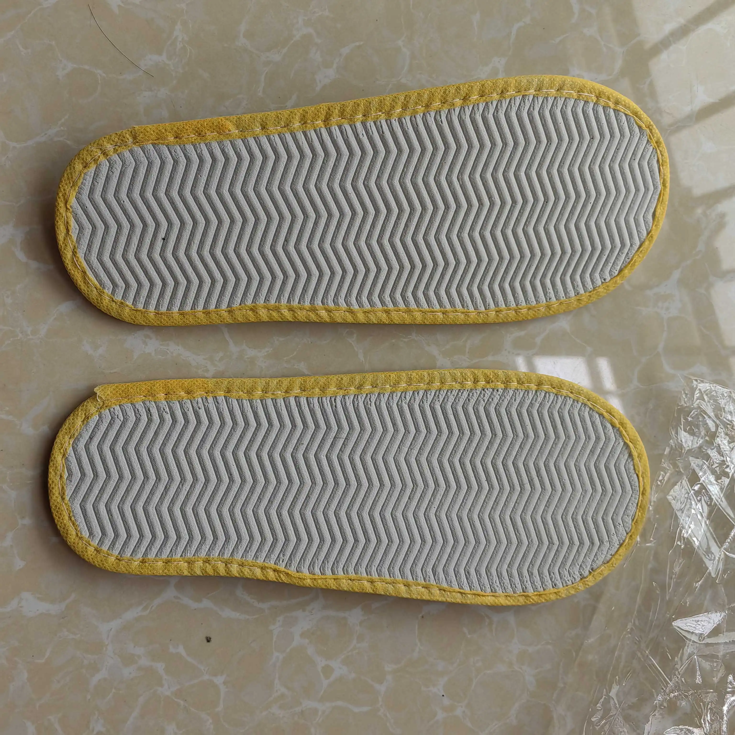 ORCHA LISA 50 Pairs Of Disposable Slippers For Hotel Floor Indoor Guest Salon Non-slip Big Size White Grey