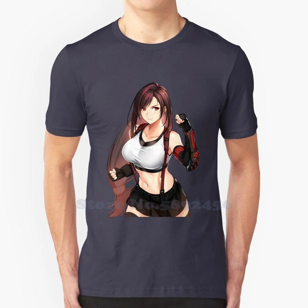 Cute Tifa Lockhart-Final Fantasy Vii ( Ff7 Remake ) 100% Pure Cotton T-Shirt Hentai Haven Com Hentai Haven Overflow Hentai Redo