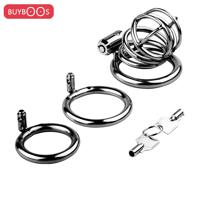 BUYBOOS 男性用貞操帯 金属製BDSM貞操デバイス 男性用ペニス尿道ロック CBコックケージ 大人用セックストイ 男性用