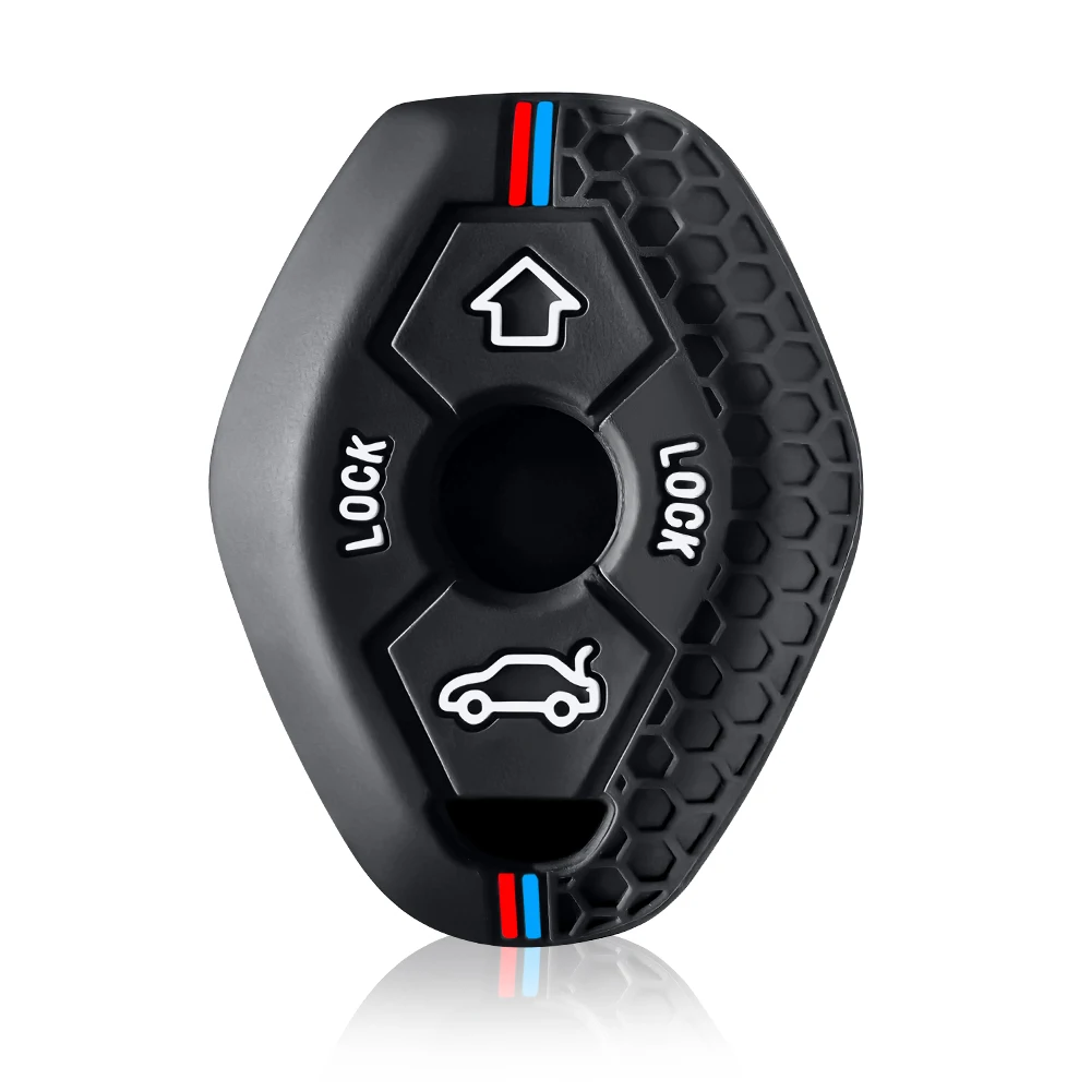 Silicone Car Key Case Cover Shell For BMW X3 X5 Z3 Z4 3 5 7 SERIES E38 E39 E46 E83 1998 - 2005 Keyless Protector Fob Accessories