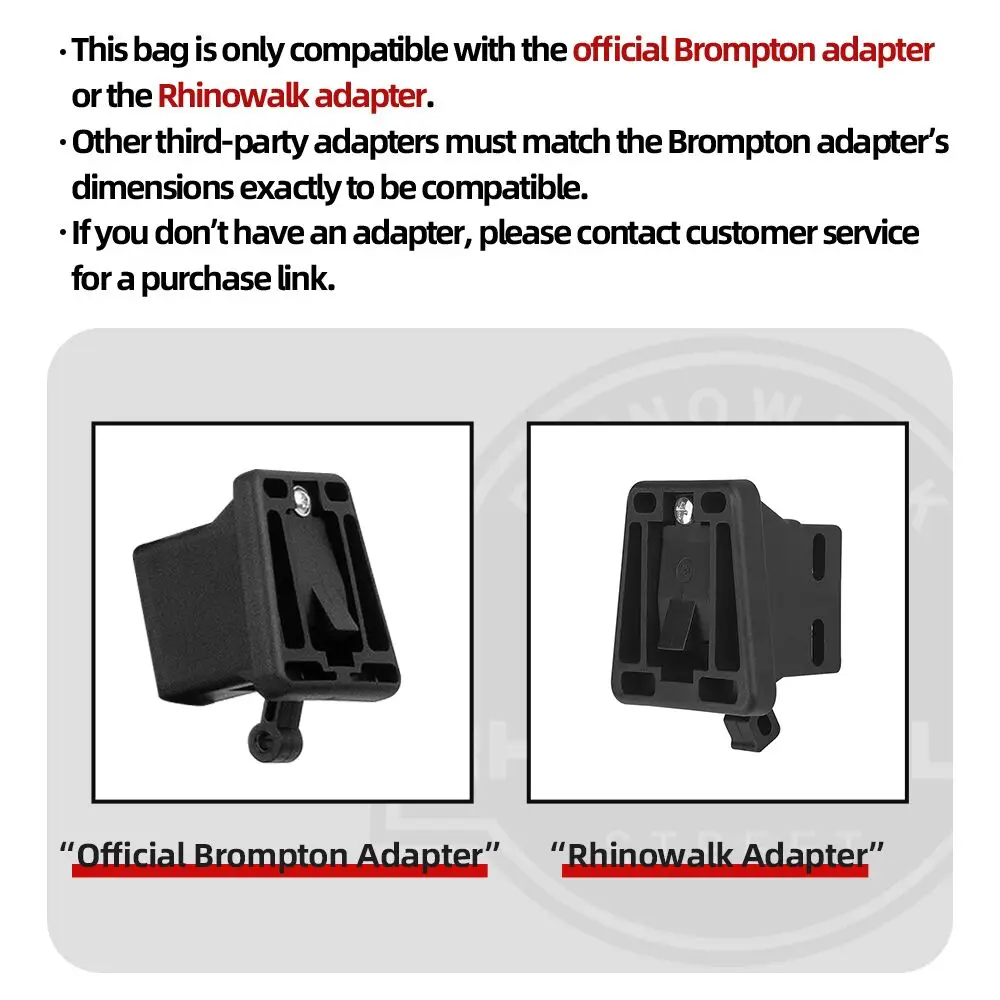 Rhinowalk Bike Handlebar Bag Quick Release With Rain Cover Shoulder Strap For Brompton Folding Bike Shoulder Pack Urban Cycling view 2