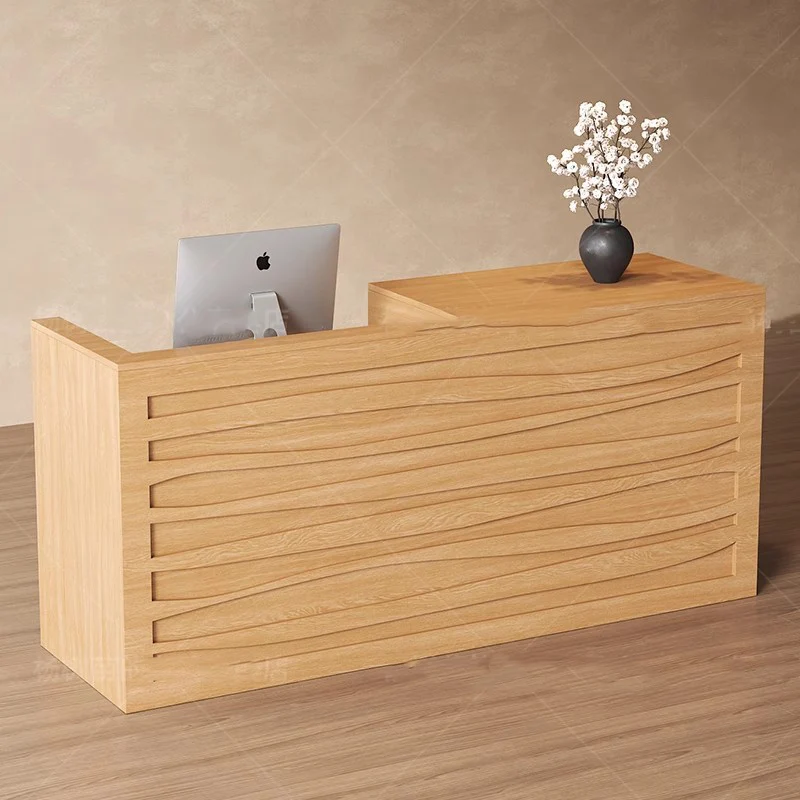 

Beauty Trendy Reception Desks Luxury Decorations Modern Office Aesthetic Reception Desk Counter Hair Salon Commercial Furniture