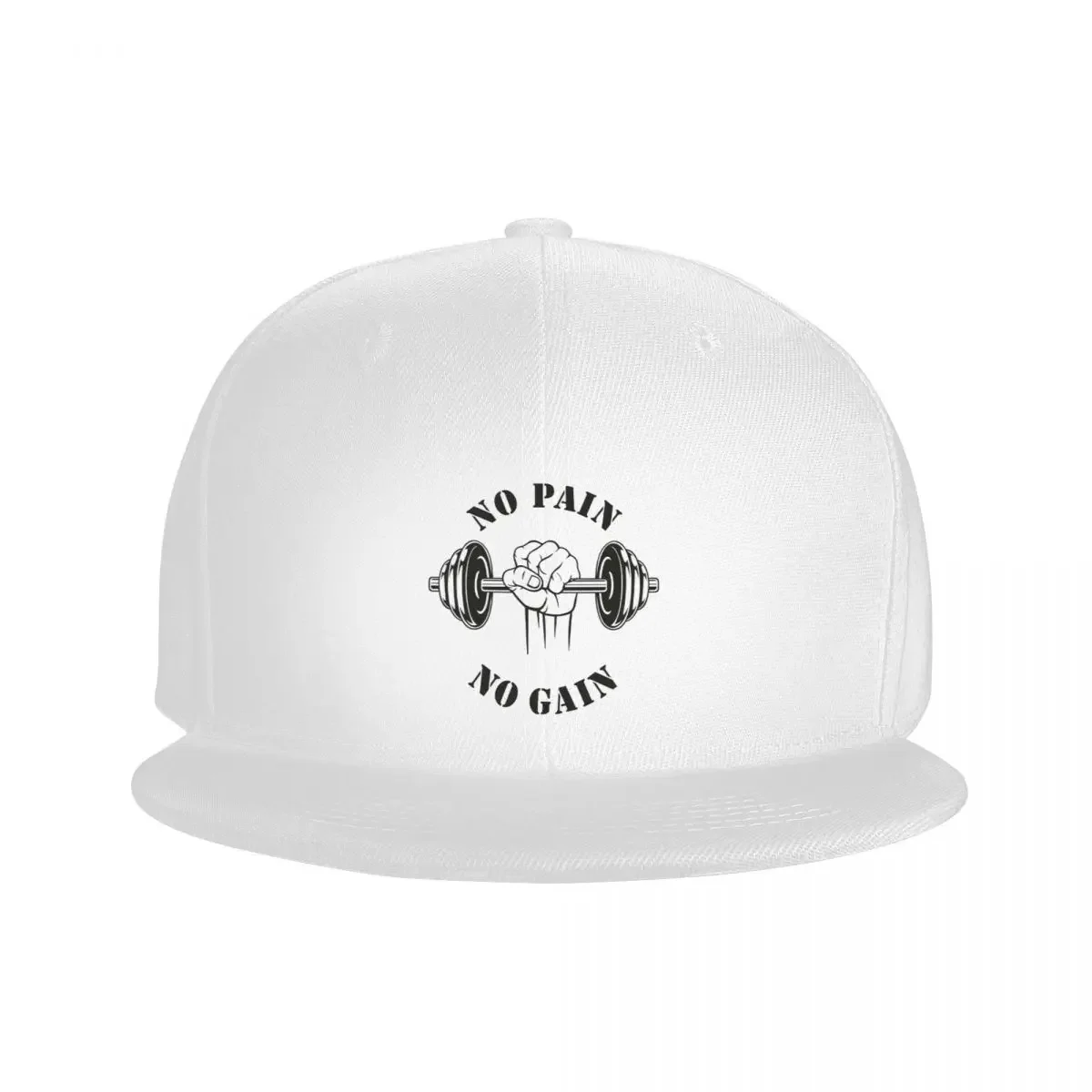 Punk No Pain No Gain Hip Hop Baseball Cap Spring Bodybuilding Fitness Gym Flat Skateboard Snapback Dad Hat