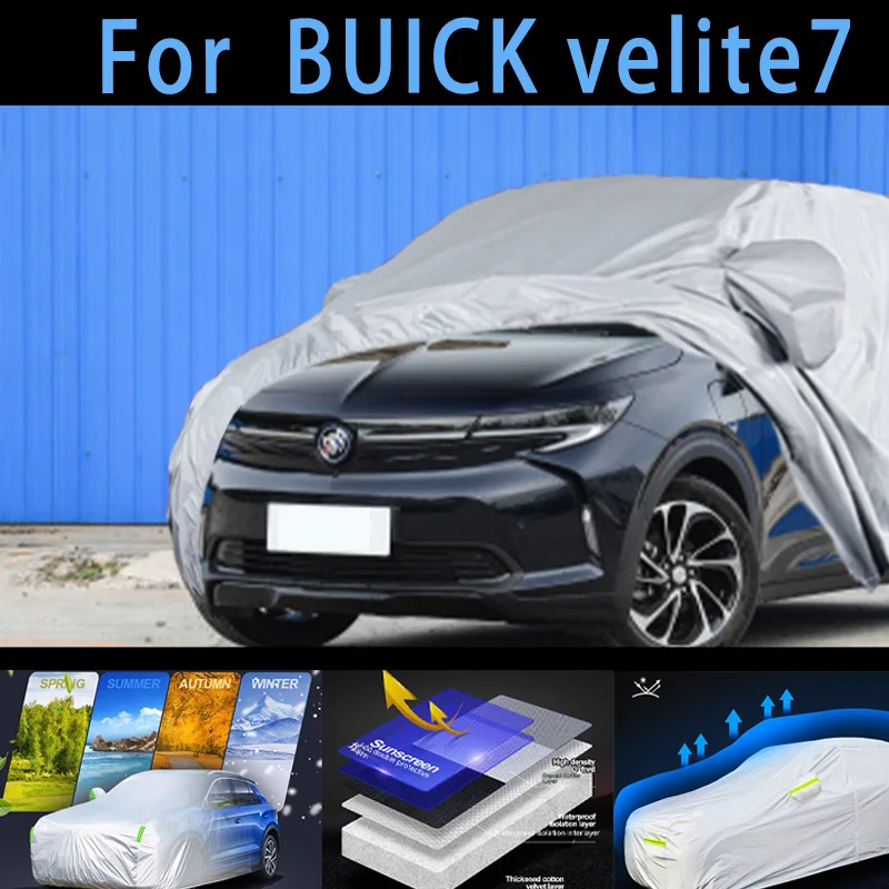 

Для BUICK velite7 уличная защита полный автомобильный чехол снежный чехол солнцезащитный козырек водостойкий пылезащитный внешний автомобильный чехол защита