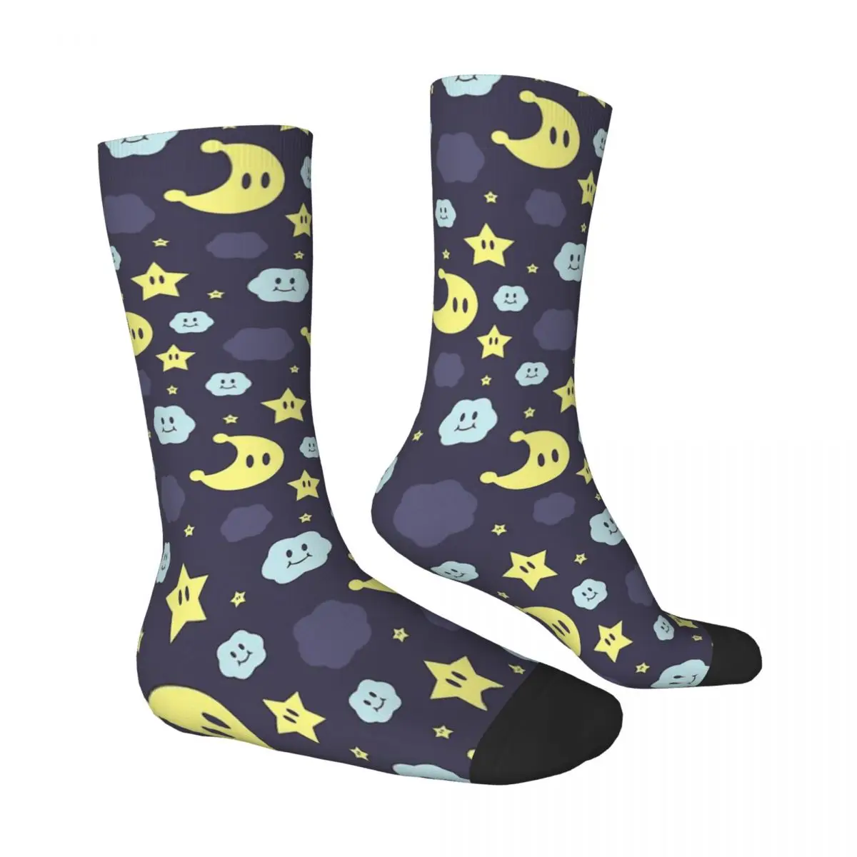 Plumber Night Sky Nostalgia of the 1980s Unisex Winter Socks Cycling Happy Socks Street Style Crazy Sock