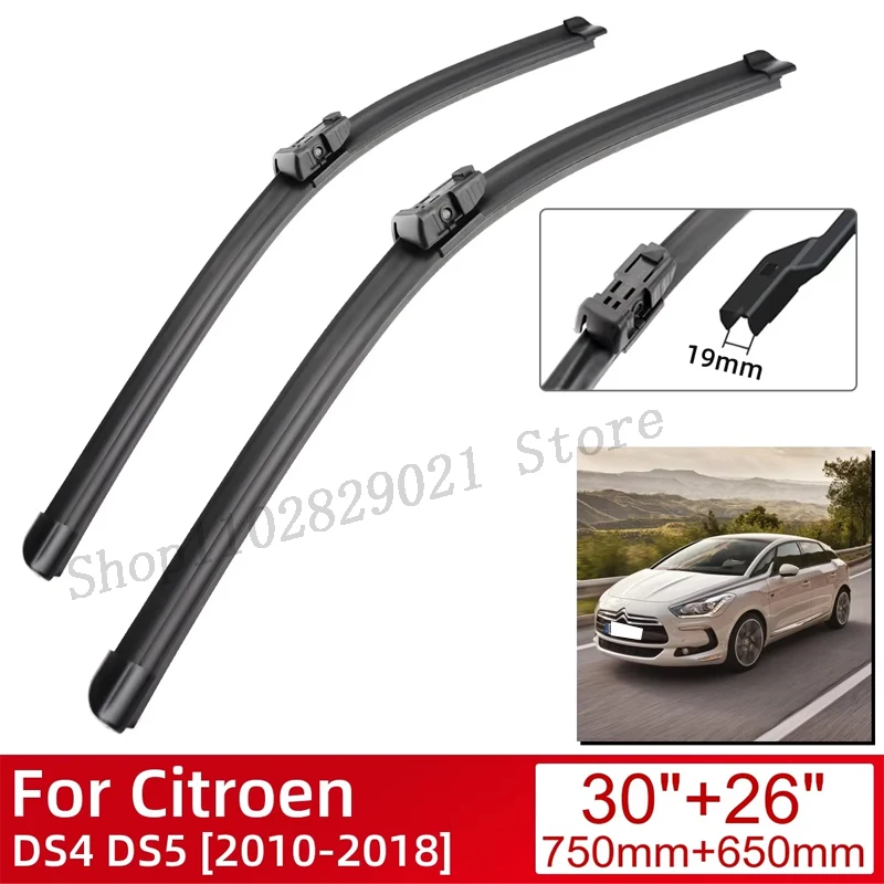 

For Citroen DS4 DS5 2010-2018 Car Accessories Front Windscreen Wiper Blade Brushes Wipers 2018 2017 2016 2015